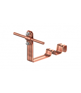 Uchwyt dachówkowy profilowany prosty Z-śr. WZÓR 15 H 10cm /CU/ TYP AN-25M/CU/-N