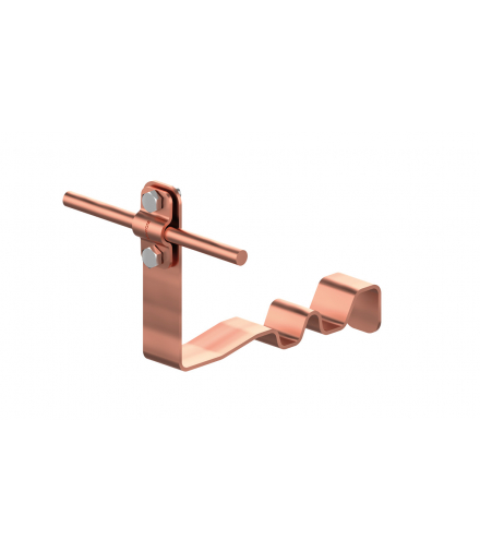 Uchwyt dachówkowy profilowany prosty Z-śr. WZÓR 2 H 10cm /CU/ TYP AN-24E/CU/