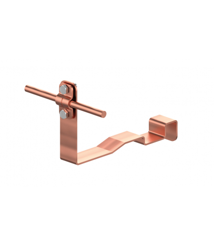 Uchwyt dachówkowy profilowany prosty Z-śr. WZÓR 21 H 10cm /CU/ TYP AN-25T/CU/