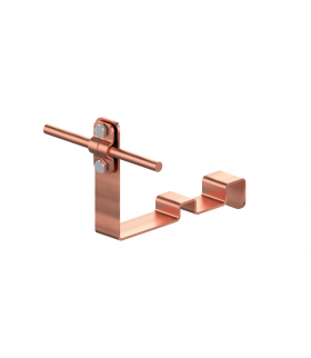 Uchwyt dachówkowy profilowany prosty Z-śr. WZÓR 23 H 10cm /CU/ TYP AN-25W/CU/