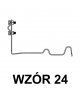 Uchwyt dachówkowy profilowany prosty Z-śr. WZÓR 24 H 10cm /CU/ TYP AN-25Z/CU/