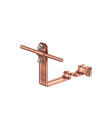 Uchwyt dachówkowy profilowany prosty Z-śr. WZÓR 3 H 10cm /CU/ TYP AN-24G/CU/-N