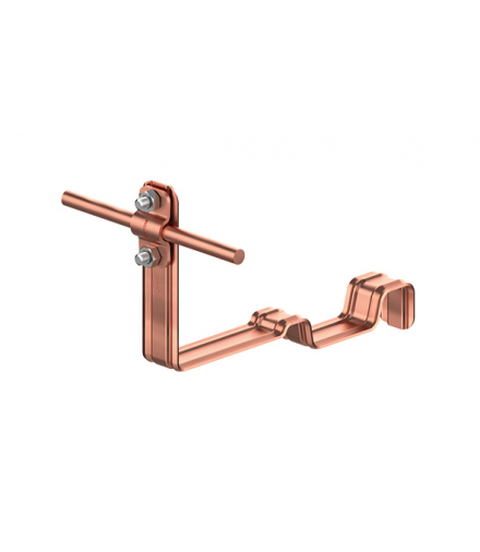 Uchwyt dachówkowy profilowany prosty Z-śr. WZÓR 34 H 10cm /CU/ TYP AN-26L/CU/-N