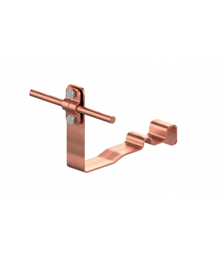 Uchwyt dachówkowy profilowany prosty Z-śr. WZÓR 6 H 10cm /CU/ TYP AN-25B/CU/