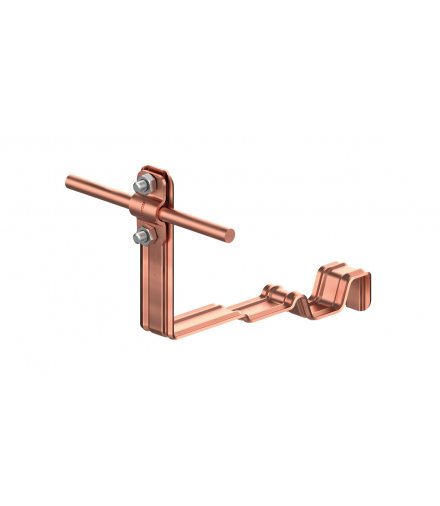 Uchwyt dachówkowy profilowany prosty Z-śr. WZÓR 4 H 10cm /CU/ TYP AN-24M/CU/-N