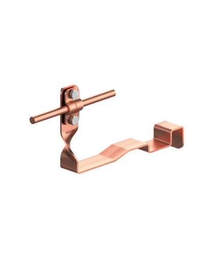 Uchwyt dachówkowy profilowany skręcony Z-śr. WZÓR 21 H 10cm /CU/ TYP AN-28T/CU/