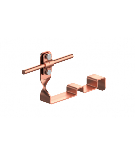 Uchwyt dachówkowy profilowany skręcony Z-śr. WZÓR 23 H 10cm /CU/ TYP AN-28W/CU/