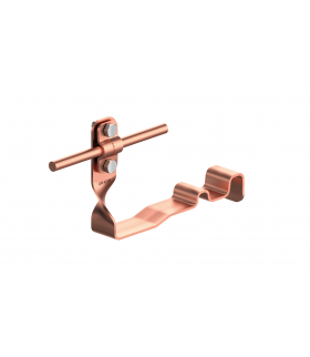 Uchwyt dachówkowy profilowany skręcony Z-śr. WZÓR 6 H 10cm /CU/ TYP AN-28B/CU/