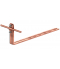 Uchwyt dachówkowy regulowany prosty Z-śruba L 42cm,H 11,6cm /CU/ TYP AN-26K/CU/-N