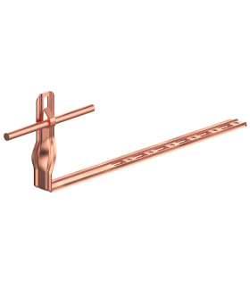Uchwyt dachówkowy regulowany skręcony Z-zag. L 42cm,H 10,4cm /CU/ TYP AN-23KL/CU/-N