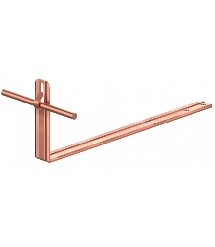 Uchwyt dachówkowy uniwersalny prosty Z-zag. L 28cm,H 10,4cm /CU/ TYP AN-19A/CU/-N