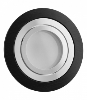 RAMKA DEKORACYJNA OPRAWY DO WBUDOWANIA MR16 OKRĄGŁA RUCHOMA ALUMINIOWA CZARNY ANLUX 0104006