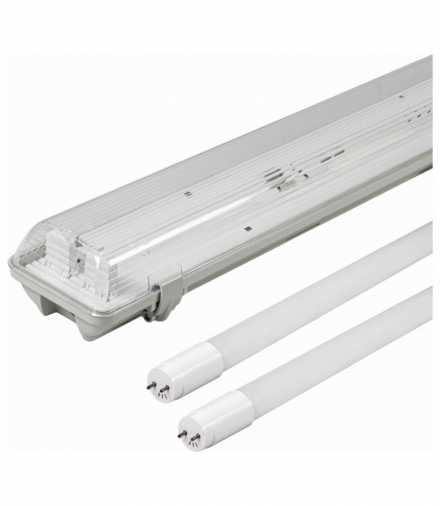 KOMPLET: OPRAWA OHTL-E 2X36 IP65 + 2XLED2-T8-G-120-24W-CW 0103033