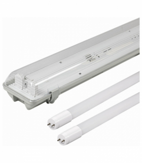 KOMPLET: OPRAWA OHTL-E 2X36 IP65 + 2XLED3-T8-G-120-18W-CW 0103035