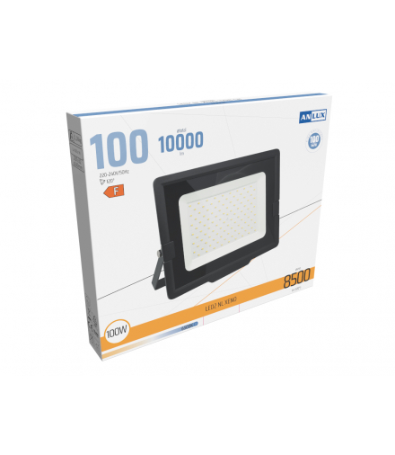NAŚWIETLACZ LED XENO 100W 100LM/W ZIMNY BIAŁY ANLUX 0101010