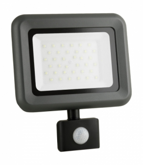 NAŚWIETLACZ LED HELI 30W Z CZUJNIKIEM RUCHU IP65 120LM/W NEUTRALNY BIAŁY 3 LATA GW. ANLUX 0101037