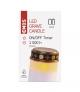 Świeczka cmentarna LED, biała, 2x C, IP44, timer DCCV21
