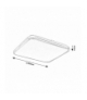 Lampa sufitowa Linden LED 72W barwa regulowana 3000-6500K 5800lm Rabalux 3479