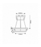 Lampa wisząca Quadro LED 60W neutralna 4000K 1670lm Rabalux 3085