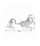 Lampa do łazienki Antoine E14 2x MAX 40W Rabalux 3208