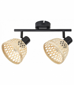 Oświetlenie punktowe Rattan E14 2x MAX 15W Rabalux 3134