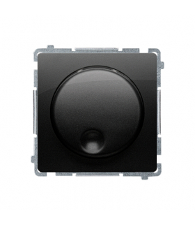 Ściemniacz naciskowo-obrotowy czarny mat BMS9T.01/49