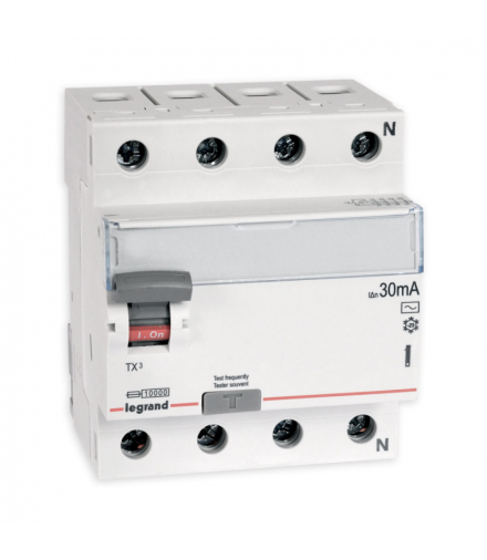 WYŁĄCZNIK RÓŻNICOWOPRĄDOWY P 304 4P 25A 30MA TYP AC SERII TX3
