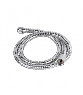 WĄŻ PRYSZNICOWY WZOMCNIONY ½”X½” chrom 1,2m HS-019
