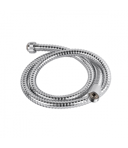 WĄŻ PRYSZNICOWY WZOMCNIONY ½”X½” chrom 1,2m HS-019