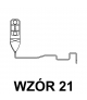 Uchwyt dachówkowy profilowany skręcony Z-śr. WZÓR 21 H 10cm /OH/ TYP AN-28T/OH/