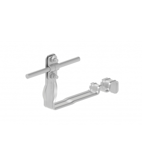 Uchwyt dachówkowy profilowany skręcony Z-śr. WZÓR 9 H 10cm /OH/ TYP AN-28E/OH/-N