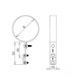 Uchwyt na rurę spustową fi120 mm Z-Śruba /LA/ TYP AN-70G/LA/