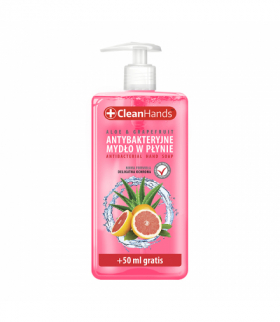 Antybakteryjne mydło w płynie Clean Hands aloes i grajpfrut, 300 ml CNH9992