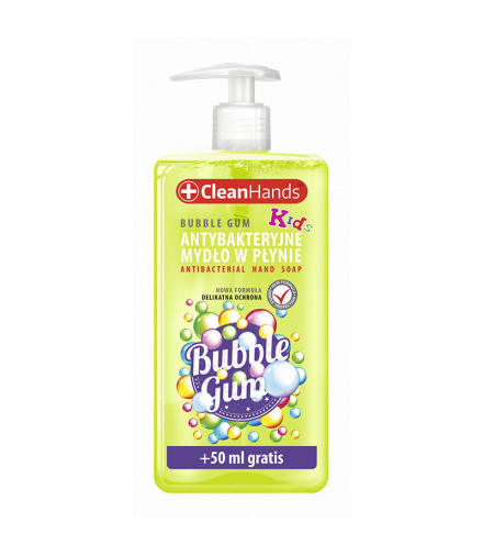 Antybakteryjne mydło w płynie Clean Hands guma balonowa 300 ml CNH3067