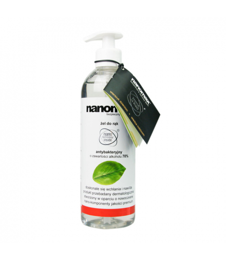 Żel antybakteryjny do rąk i ciała, 500 ml, Nanomax DNJ1105