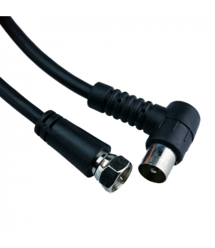Kabel antenowy TV-F, 3 m, czarny BMF32B