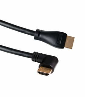 Przewód HDMI kątowy-lewy - HDMI prosty, 1,5 m HDMI15B