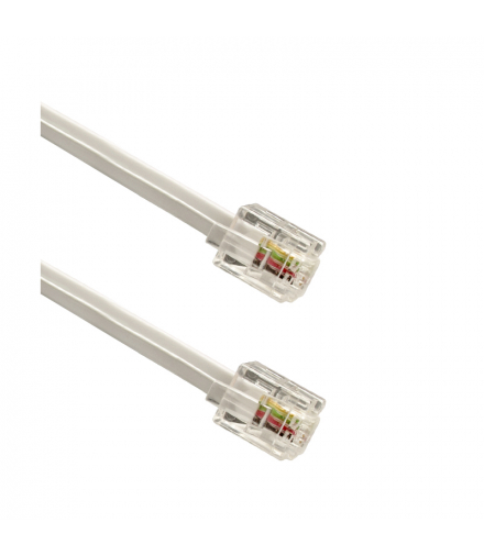 Przewód telefoniczny RJ11, biały, 20 m TF13N