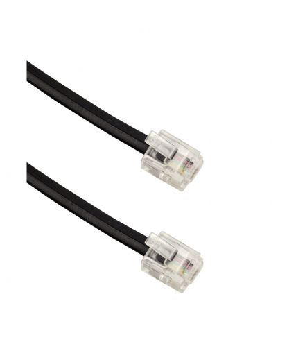 Przewód telefoniczny RJ11, czarny, 3 m TF04N