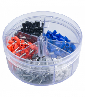 Zestaw tulejek izolowanych do kabli, 400 szt. R100