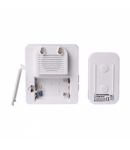 Dzwonek bezprzewodowy bateryjny, biały WA289DW