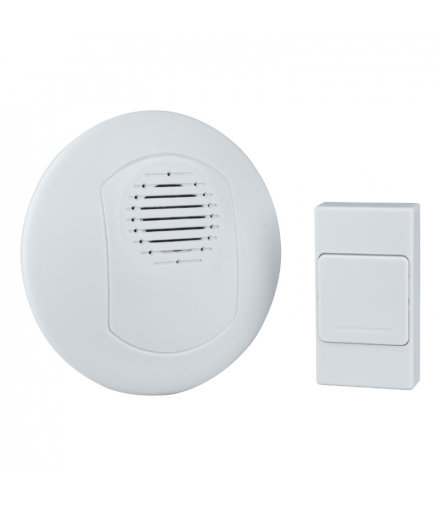 Dzwonek bezprzewodowy bateryjny, biały W881W