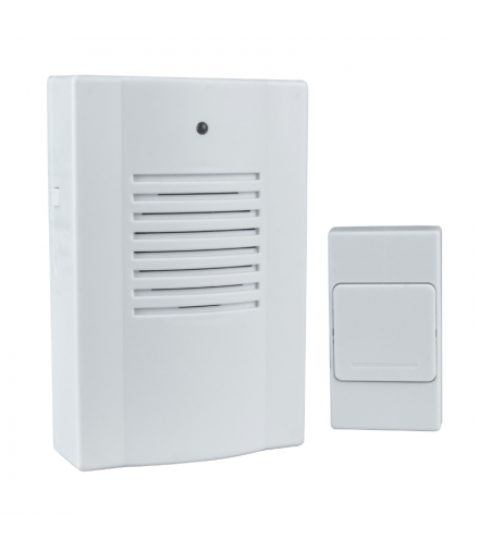 Dzwonek bezprzewodowy DING-DONG bateryjny, biały W882W