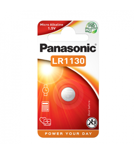 Bateria guzikowa LR1130, 1 szt., blister, PANASONIC PNLR1130-1BP