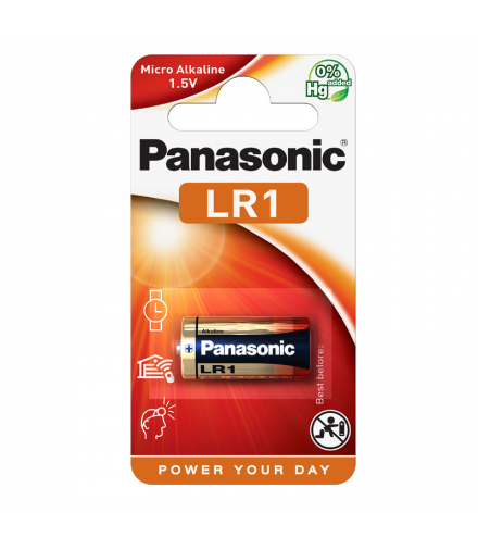 Bateria LR1, 1.5V 1 szt., blister, PANASONIC PNLR1-1BP