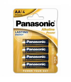 Baterie alkaliczne R06 (AA), 4 szt., blister, Alkaline Power, PANASONIC PNLR06-4BP ALKALINE POWER