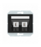 Gniazdo 2 x USB, 2.1 A, czarne, XP500, Vilma USB-5V-DC2.1ASTEEL