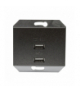 Gniazdo 2 x USB, 2.1 A, grafitowe, XP500, Vilma USB-5V-DC2.1AGR