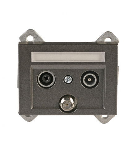 Gniazdo antenowe RTV-SAT, grafitowe, XP500, Vilma TVL03-02GR