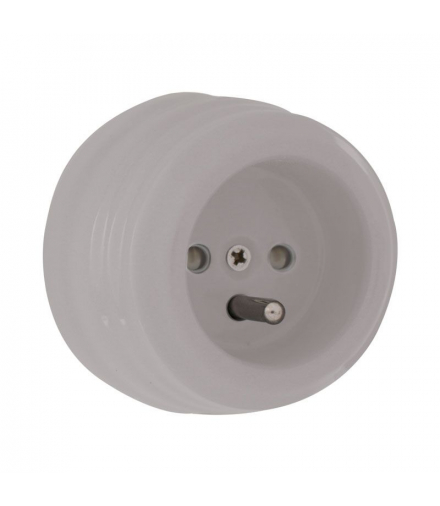 Gniazdo ceramiczne, VINTAGE, szare VIN3002